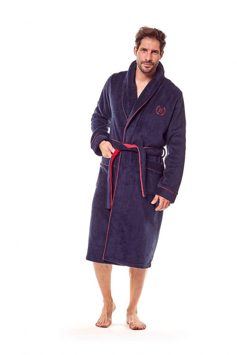 Men's Luxurious Shawl Collar Bathrobe by Henderson