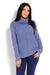 Trendy Turtleneck Peekaboo Knit Sweater