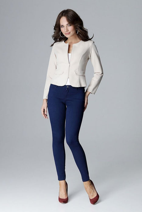 Elegant Pleated Women's Blazer