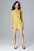 Chic Trapezoidal Sleeve Daydress with Stylish Clasp