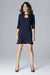 Chic Trapezoidal Sleeve Daydress with Stylish Clasp