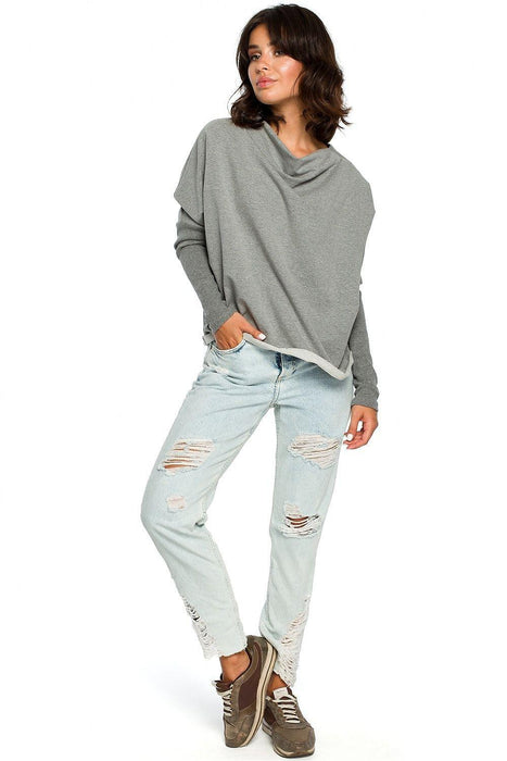 Chic Cozy Cotton Blend Women's Sweatshirt by BeWear