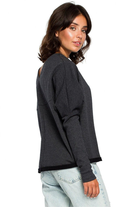 Chic Cozy Cotton Blend Women's Sweatshirt by BeWear