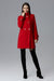 Chic Double-Breasted Stand-Up Collar Coat with Stylish Snap Details