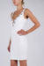 Chic Ivory Bodycon Dress with Eye-Catching Zipper Detail