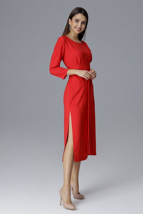 Chic Waist-Tie Evening Cocktail Dress for Special Events