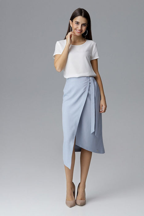 Asymmetrical Tie-Waist Elegance Skirt