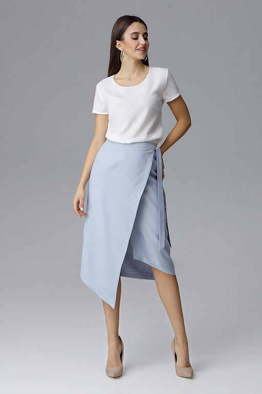 Asymmetrical Tie-Waist Elegance Skirt