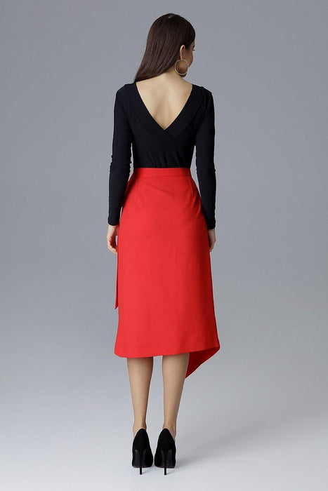 Asymmetrical Tie-Waist Elegance Skirt