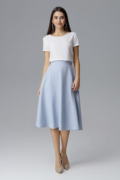 Chic Flared Skirt with Belted Waist for Effortless Elegance