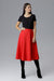 Chic Flared Skirt with Belted Waist for Effortless Elegance