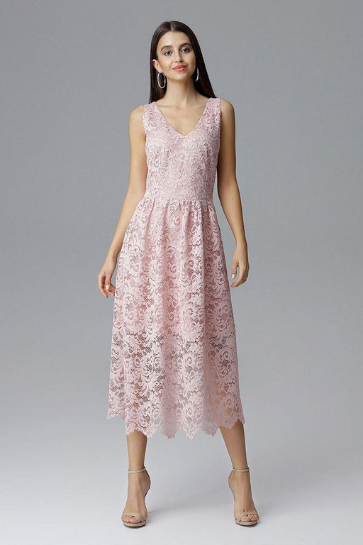 Elegant Lace Sleeveless Evening Dress