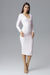 Chic Long Sleeve Evening Dress with Graceful Neckline