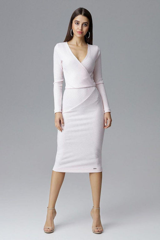 Chic Long Sleeve Evening Dress with Graceful Neckline