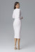 Chic Long Sleeve Evening Dress with Graceful Neckline