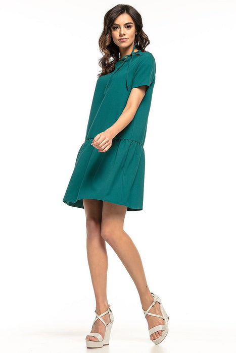 Elegant Ruffled Summer Dress for Effortless Charm