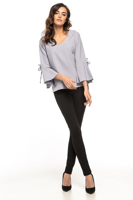 Chic Ruffled Sleeve Top