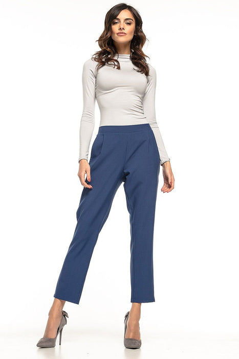 Elegant Pleated Tapered Trousers for Women