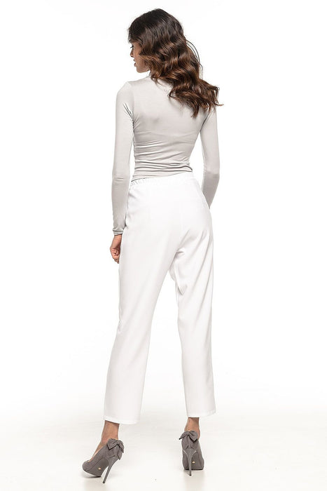 Elegant Pleated Tapered Trousers for Women