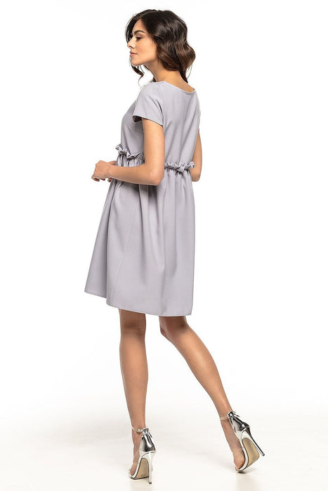 Elegant Ruffle-Accented Everyday Dress