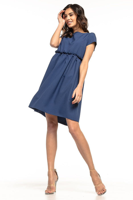 Elegant Ruffle-Accented Everyday Dress