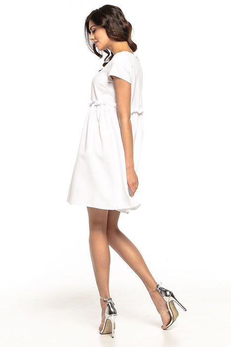 Elegant Ruffle-Accented Everyday Dress