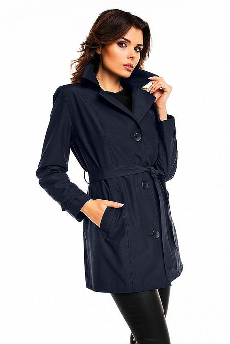 Sophisticated Autumn Trench Coat - Elegant Women's Outerwear