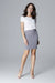 Chic Tailored Mini Skirt with Intricate Stitching