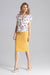 Chic Overlapping Back Knee-Length Pencil Skirt