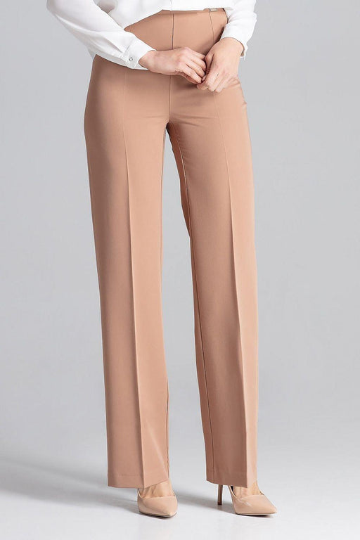 Chic Side-Zip Flared Trousers