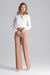 Chic Side-Zip Flared Trousers