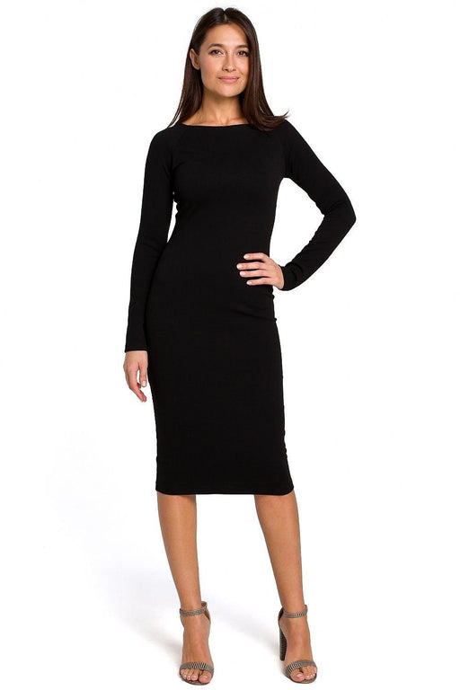 Chic Cotton Blend Midi Dress - Available in Sizes L to XXL for Effortless Style