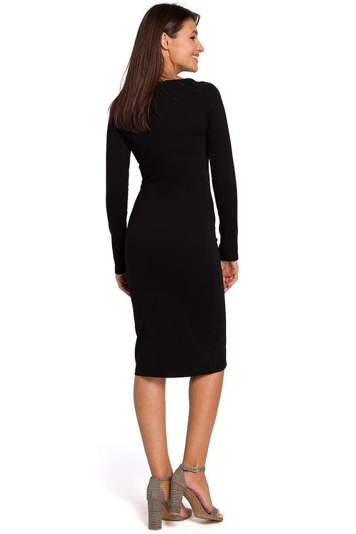 Chic Cotton Blend Midi Dress - Available in Sizes L to XXL for Effortless Style