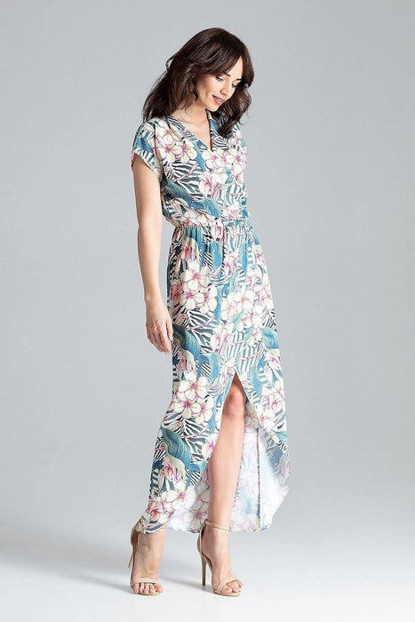 Elegant Kimono Sleeve Maxi Dress