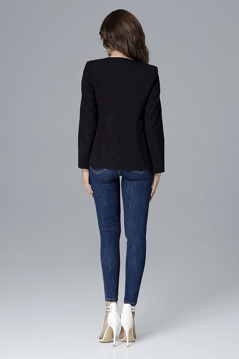 Sleek Long-Sleeve Jacket for Effortless Elegance