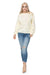 Cozy Chic Peekaboo Knit Sweater