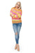 Chic Colorful Peekaboo Pullover