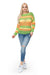 Chic Colorful Peekaboo Pullover