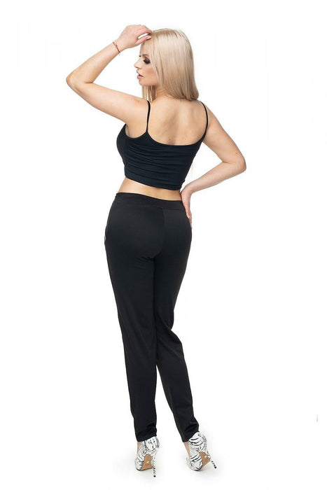 Golden Elegance Adjustable Waist Trousers