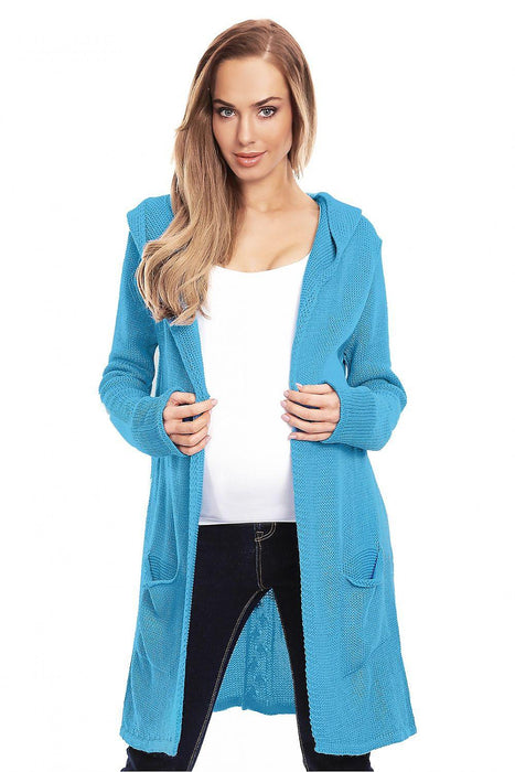 Chic Hooded Knit Cardigan with Functional Pockets - Your Fashion Staple