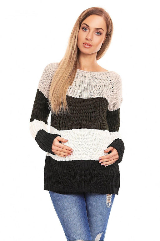 Pregnancy Chic Striped Cozy Sweater