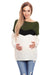 Stylish Boat Neck Knit Sweater for Expecting Mothers