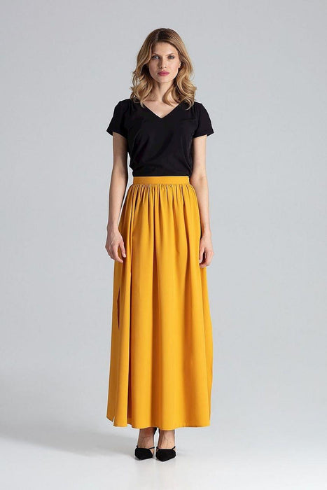 Elegant Side-Slit Maxi Skirt