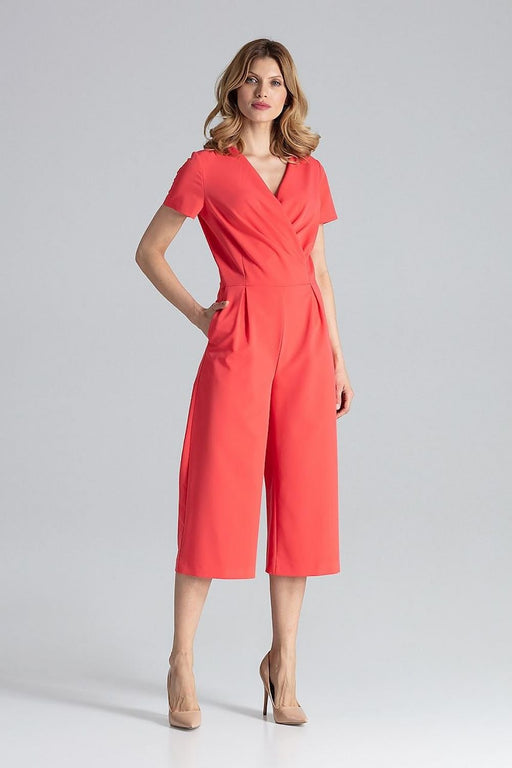 Elegant V-Neck Wide-Leg Jumpsuit for Effortless Style