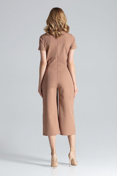 Elegant V-Neck Wide-Leg Jumpsuit for Effortless Style