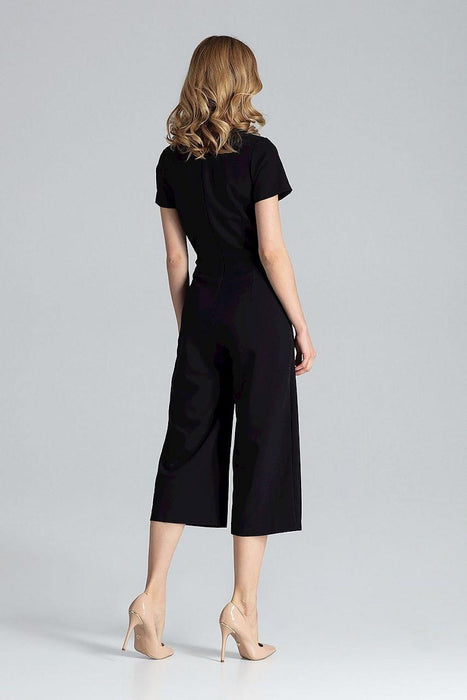 Elegant V-Neck Wide-Leg Jumpsuit for Effortless Style