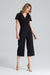 Elegant V-Neck Wide-Leg Jumpsuit for Effortless Style