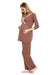 Chic Lace-Embellished Maternity & Nursing Pajama Set