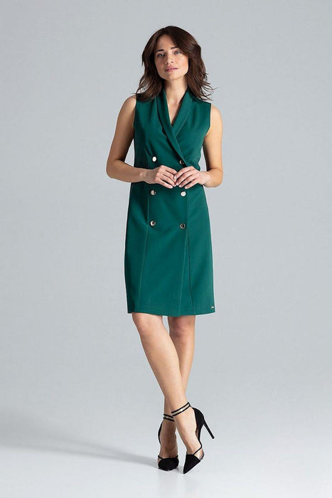 Elegant Envelope Neckline Midi Dress