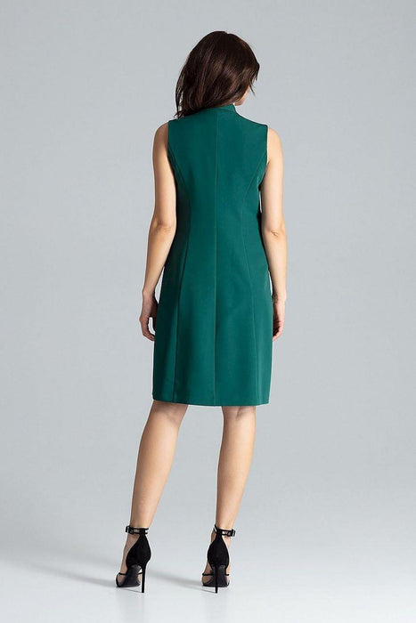 Elegant Envelope Neckline Midi Dress